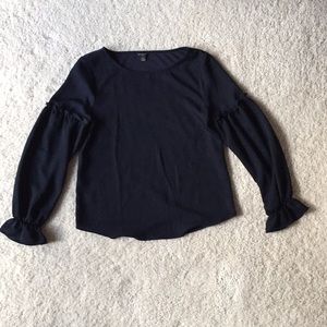 Petite Ann Taylor Dark Blue Top